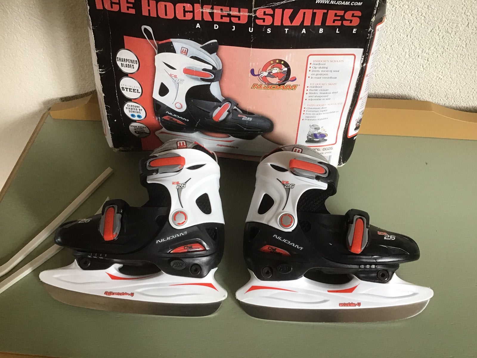 Nijdam Ice Hockey skates maat 27/30, Verzenden, Zo goed als nieuw, IJshockeyschaatsen, Nijdam