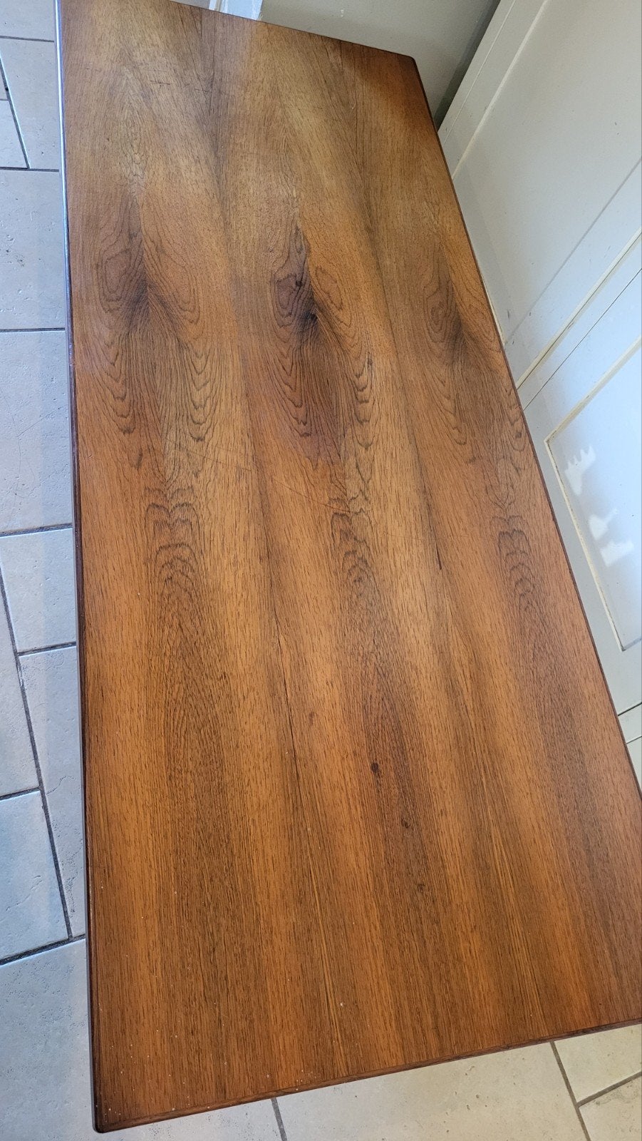 vintage palissander Tafel 1960 rosewood met chrome nette sta, Huis en Inrichting, Ophalen, Vintage rosewood palissander, Gebruikt