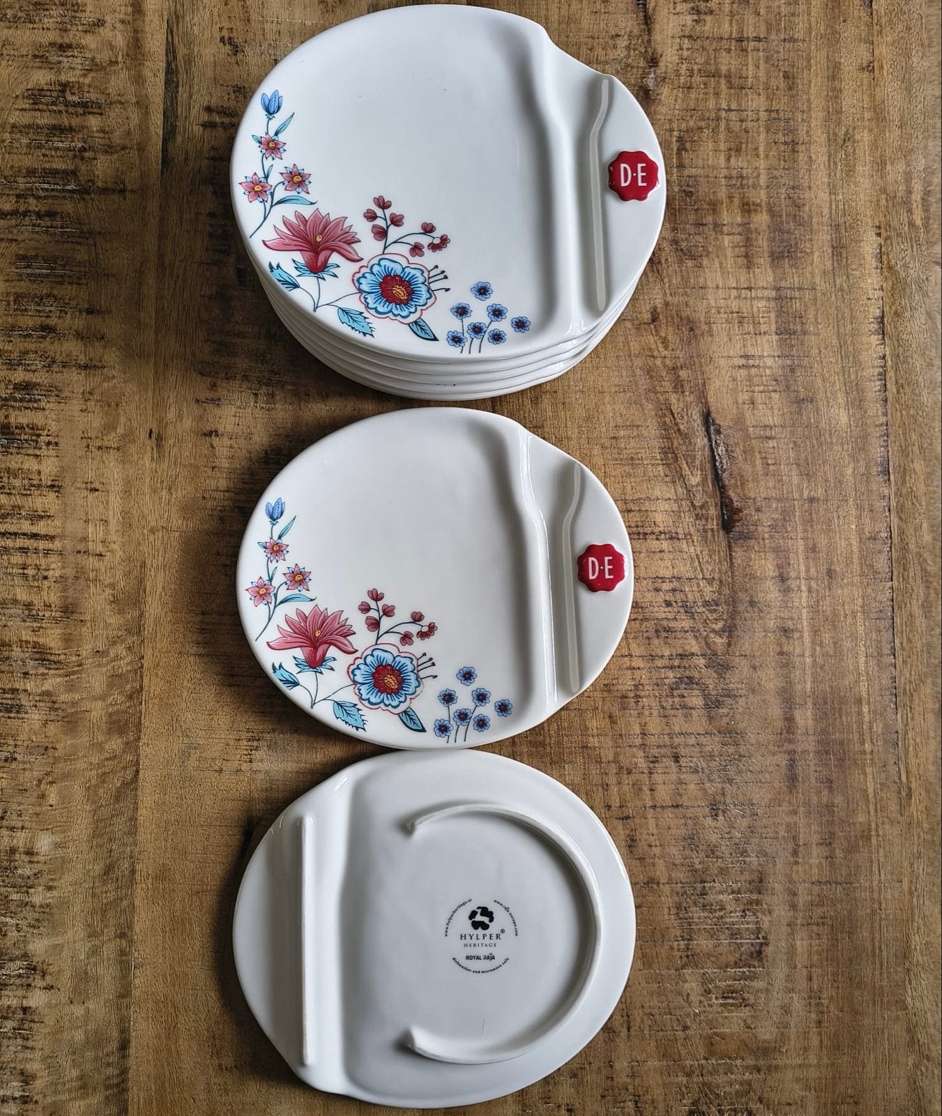6 Douwe Egberts Royal Heritage - Gebaksbordjes, Overige merken, Keramiek, Ophalen of Verzenden, Zo goed als nieuw