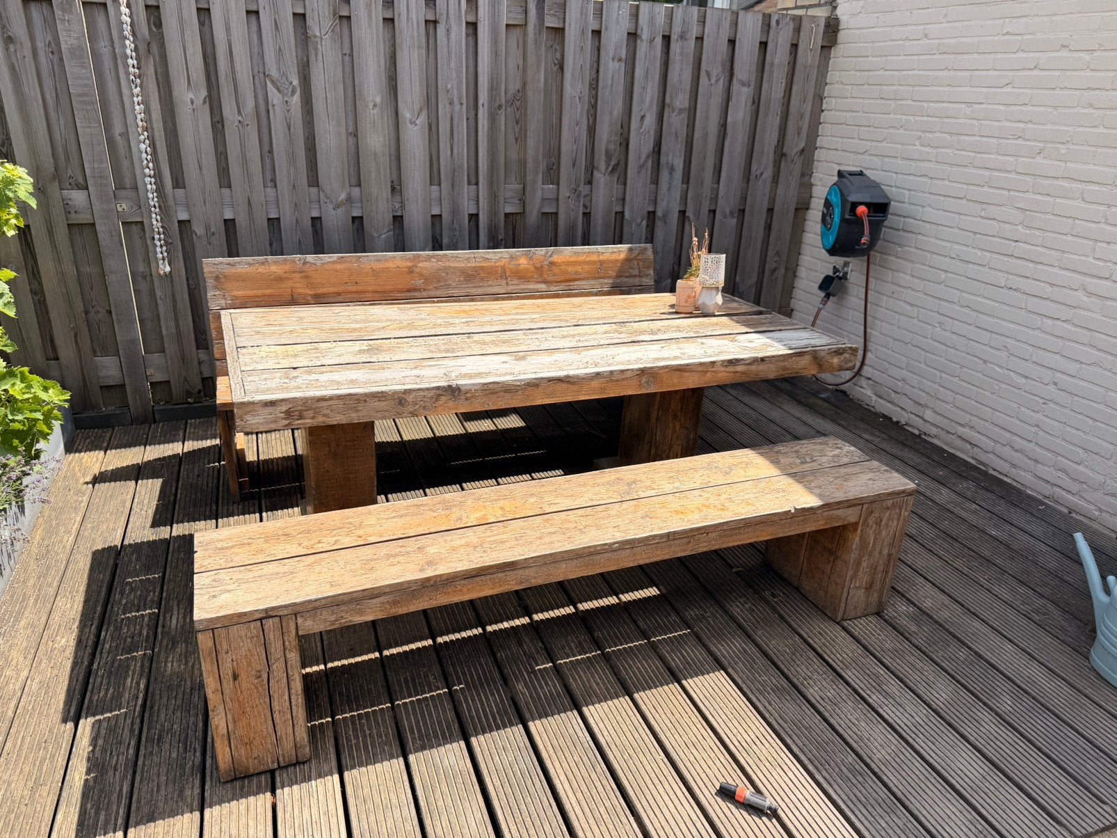 Tuin set steigerhout, Ophalen, Gebruikt