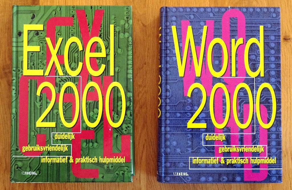 Excel 2000 en Word 2000, Ophalen of Verzenden, Zo goed als nieuw, Programmeertaal of Theorie