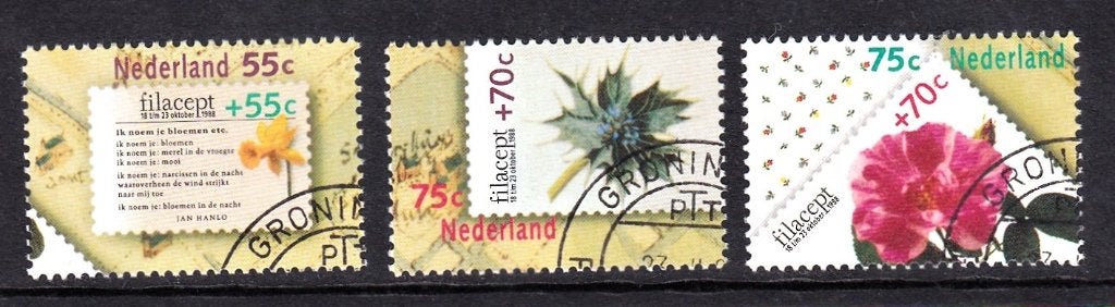Nederland zegels uit 1988 vooraf gestempeld, Verzenden, Na 1940, Gestempeld