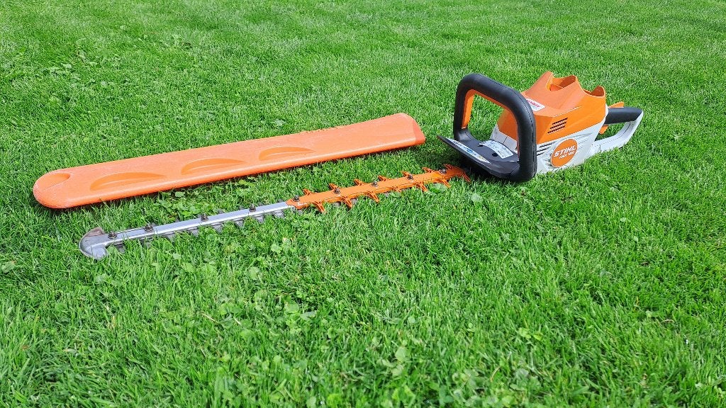 Stihl HSA 100 accu heggenschaar, Ophalen, Gebruikt, Mertstraat 5, Accu