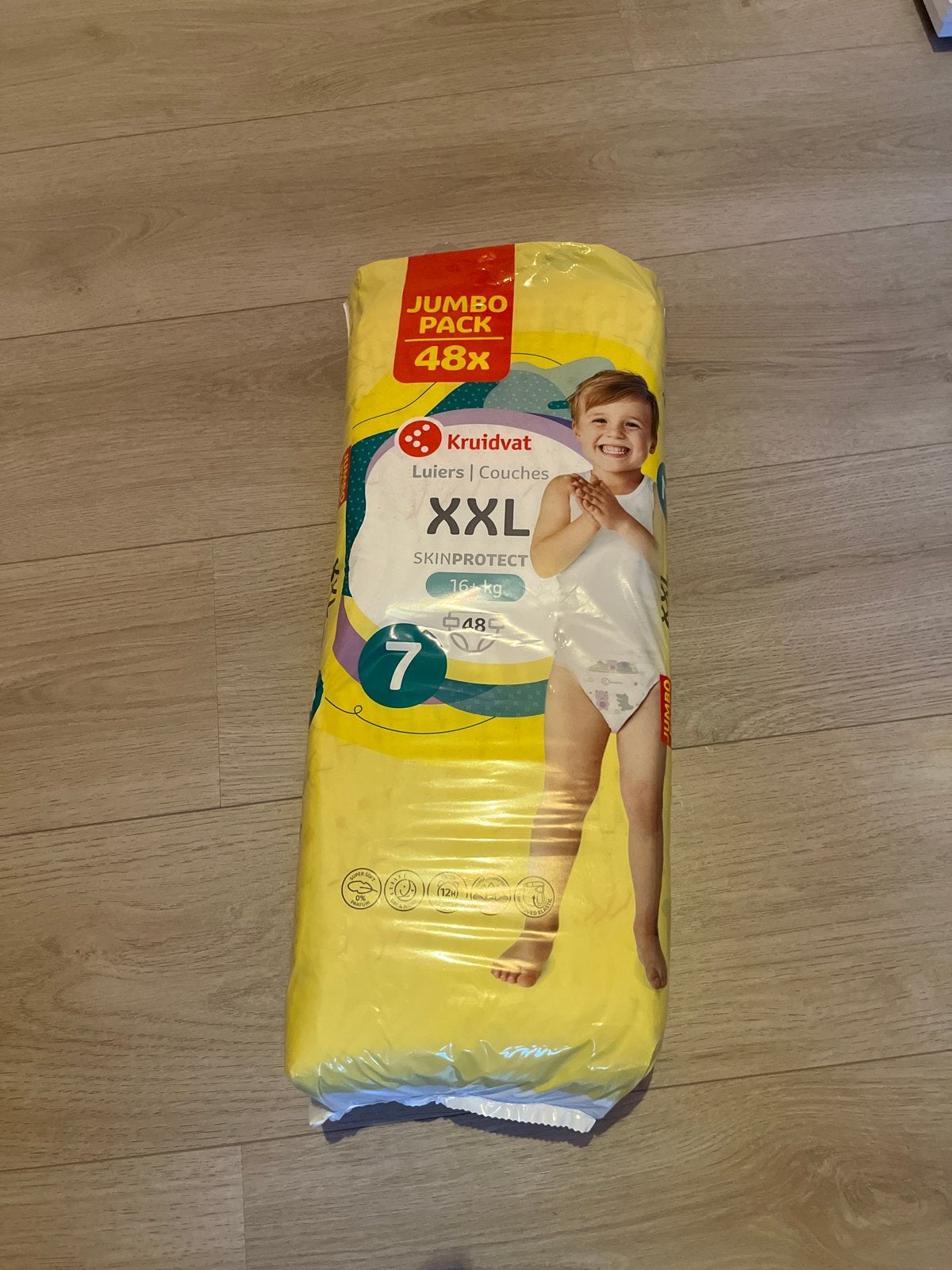 Kruidvat Luiers XXL Maat 7 (16+ kg) - Jumbo Pack 48 stuks, Ophalen, Nieuw