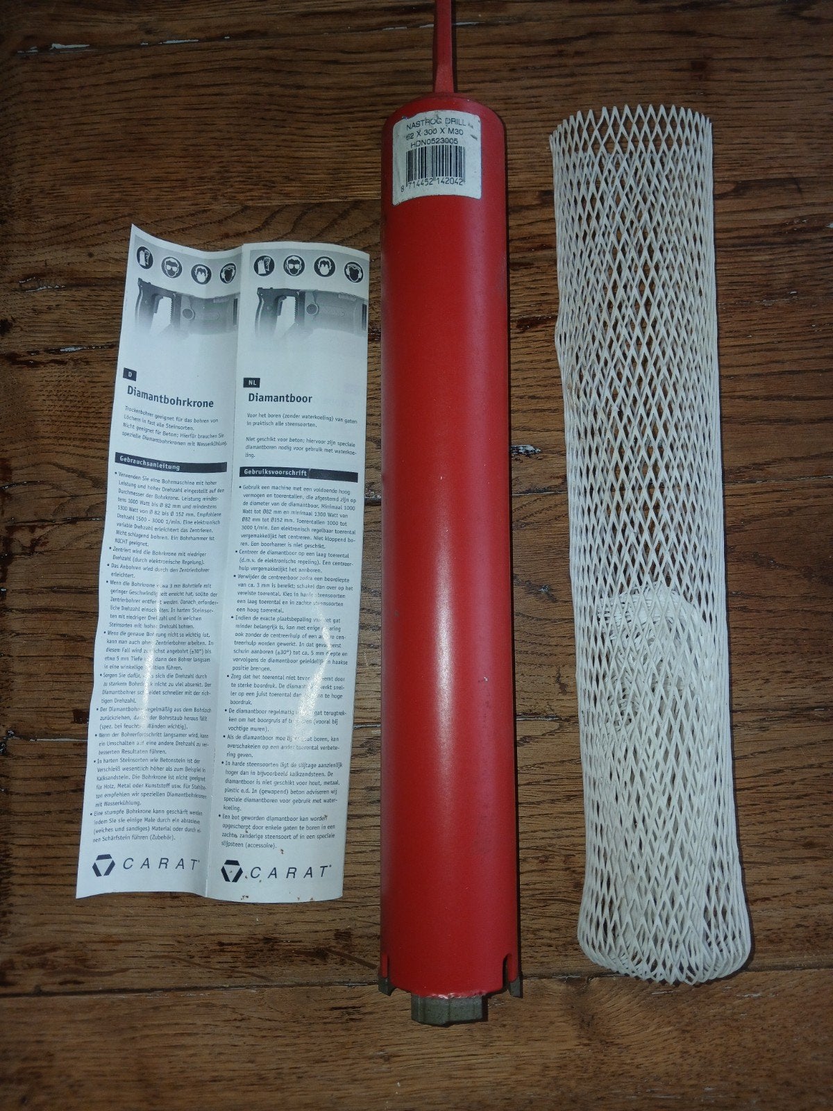 Carat diamantboor 62 x 300 mm M30 - Nieuw, Ophalen of Verzenden