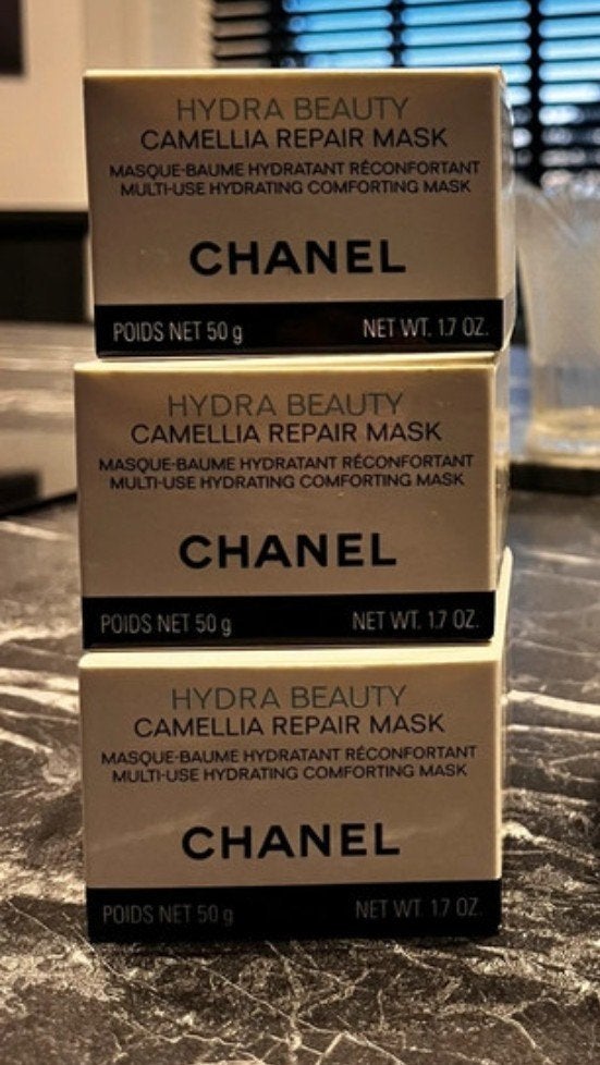 Chanel Hydra Beauty Camellia Repair Masker 50ml, Ophalen of Verzenden, Nieuw, Gehele gezicht, Verzorging