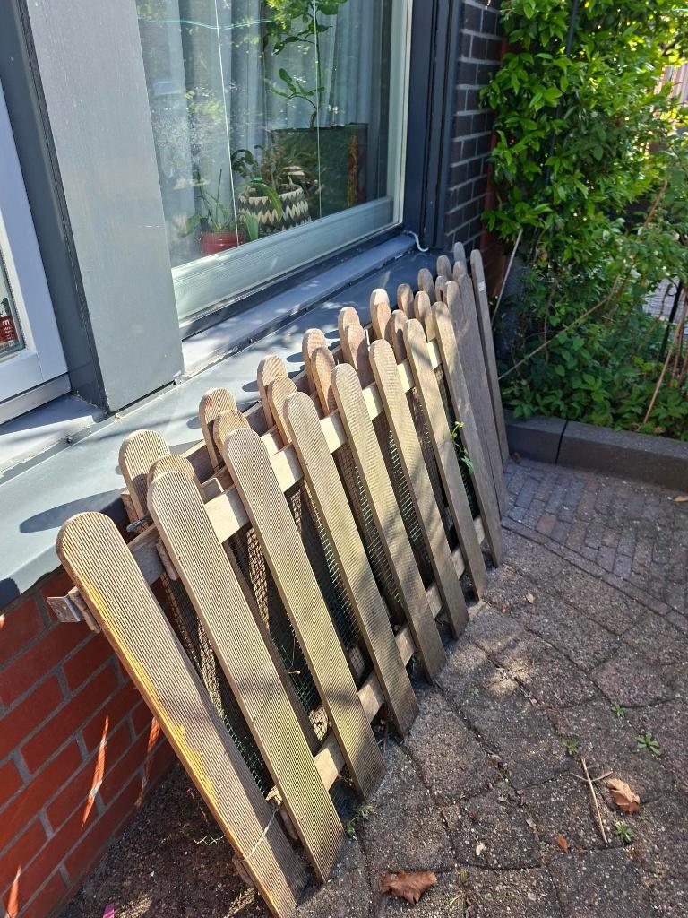 Tuinhekwerk Gratis, Tuin en Terras, Tuinhekken en Hekwerk, Ophalen, Met poort, Gebruikt, Tuinhek