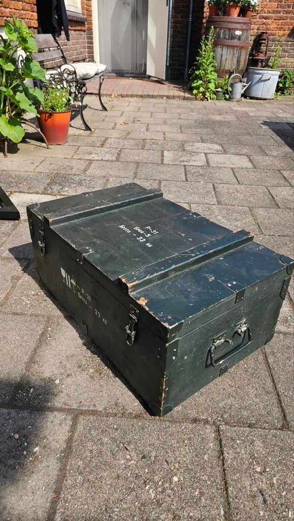 Vintage Minutie Kist met Opbergvakken - Industriële Look, Ophalen