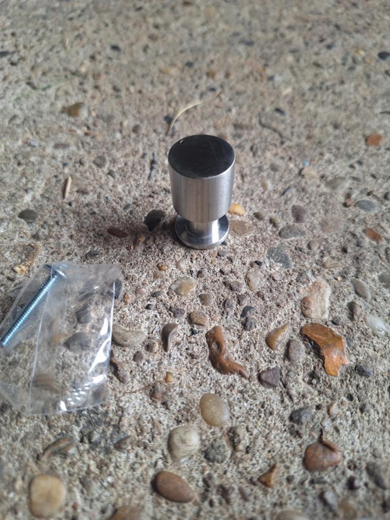 Meubelknop ronde knop op voet 20mm rvs, Nieuw, Ophalen of Verzenden, X, X
