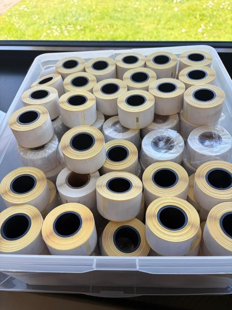 Etiket voor verfmengmachine 28x89 mm, Ophalen of Verzenden, Nieuw