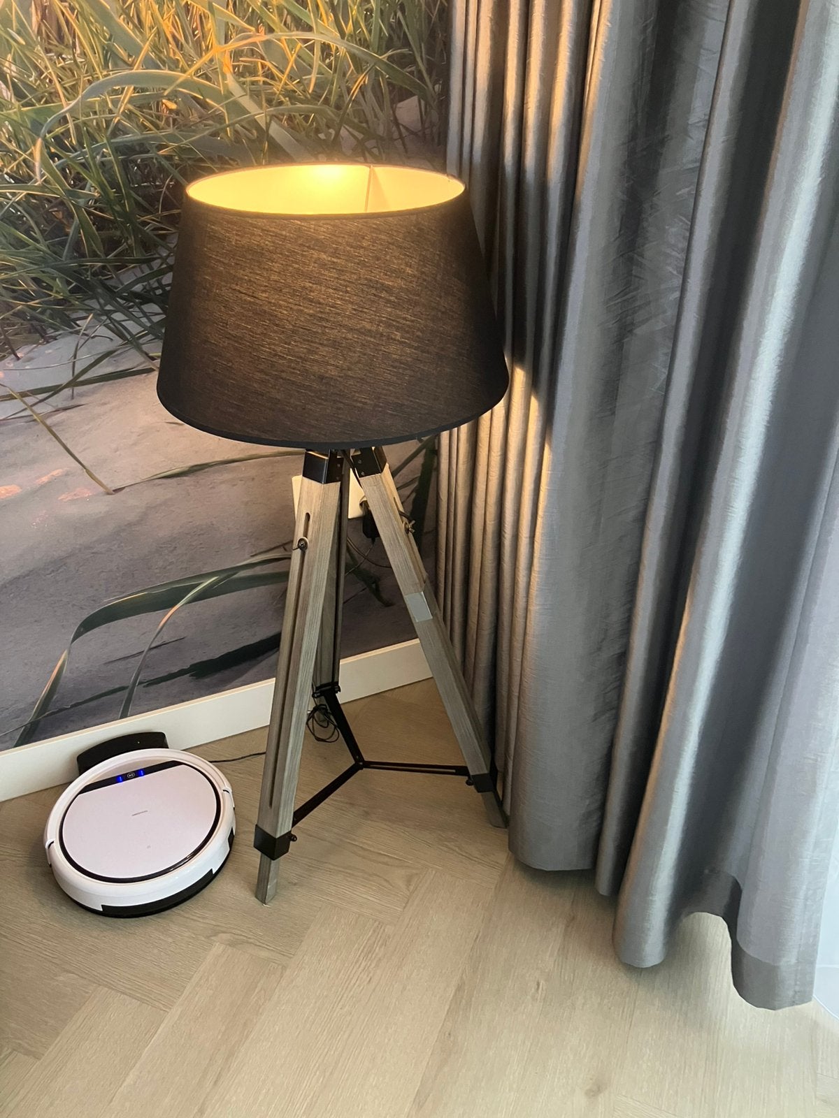 Schemer lamp koloniaal, Verstelbaar, Ophalen of Verzenden, Zo goed als nieuw, Schemerlamp