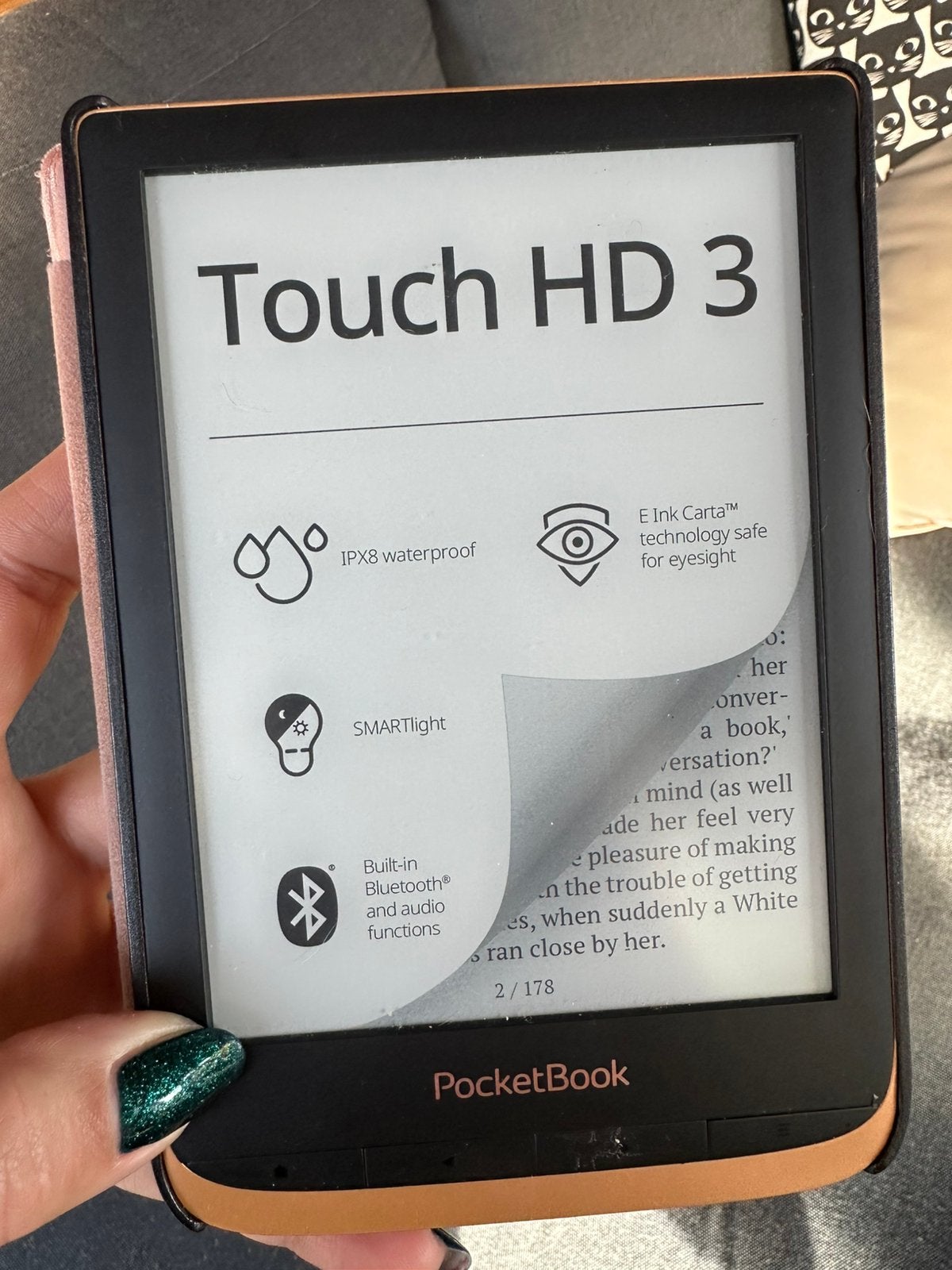 Pocketbook Touch HD 3 ereader 14GB inclusief vele boeken, Computers en Software, Ophalen of Verzenden, Gebruikt, Touchscreen