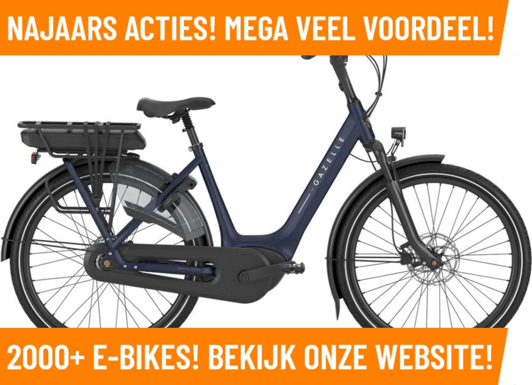 Gazelle Orange C8 HMB 26 Inch Elektrische fiets nu bij MRA!, Fietsen en Brommers, Minder dan 47 cm, Nieuw, 50 km per accu of meer