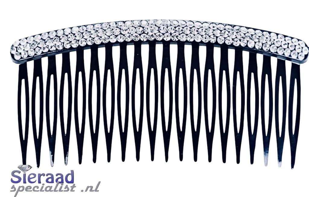 Elegante haarkam vol met fijne strass, Haarspeld, Ophalen of Verzenden, Sieraadspecialist, Nvt