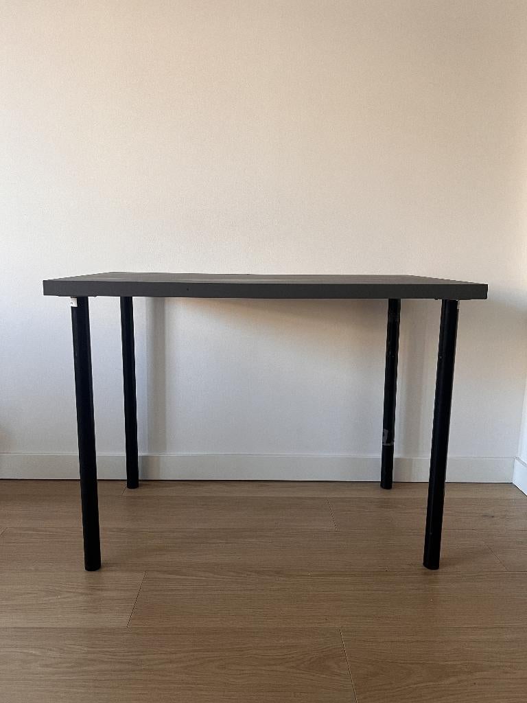 IKEA Desk – Grey/Black, Ophalen, Demontabel, Scandinavisch, Hout
