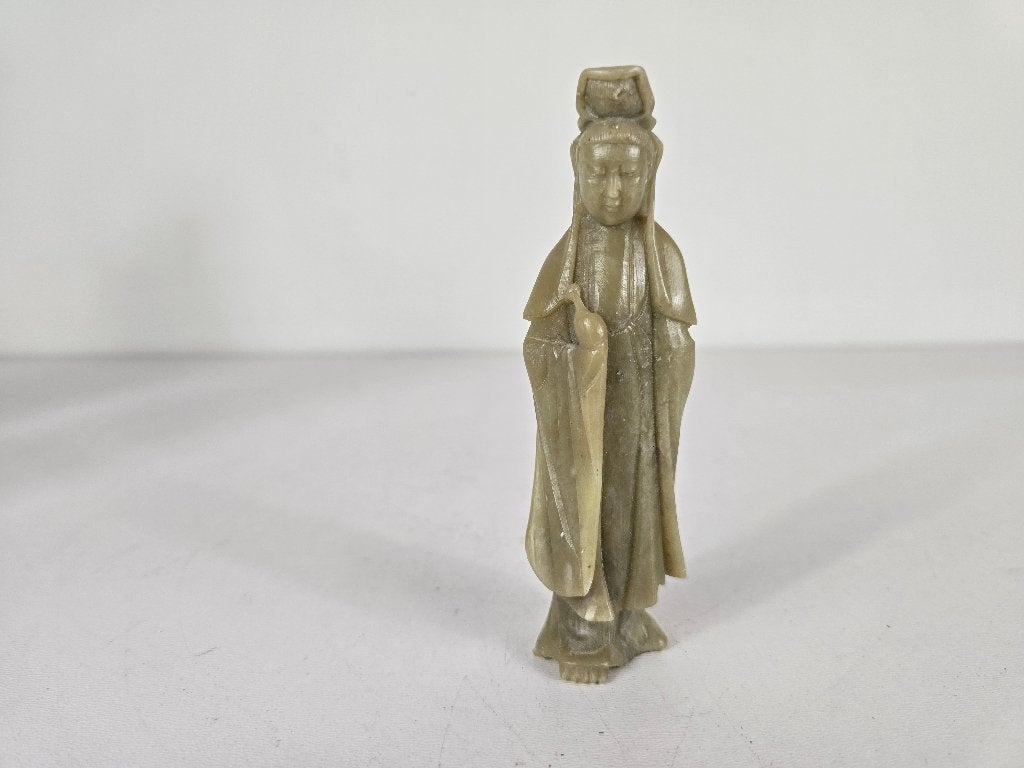 Beeld Guanyin, speksteen, China, eerste helft 20e eeuw, Ophalen of Verzenden