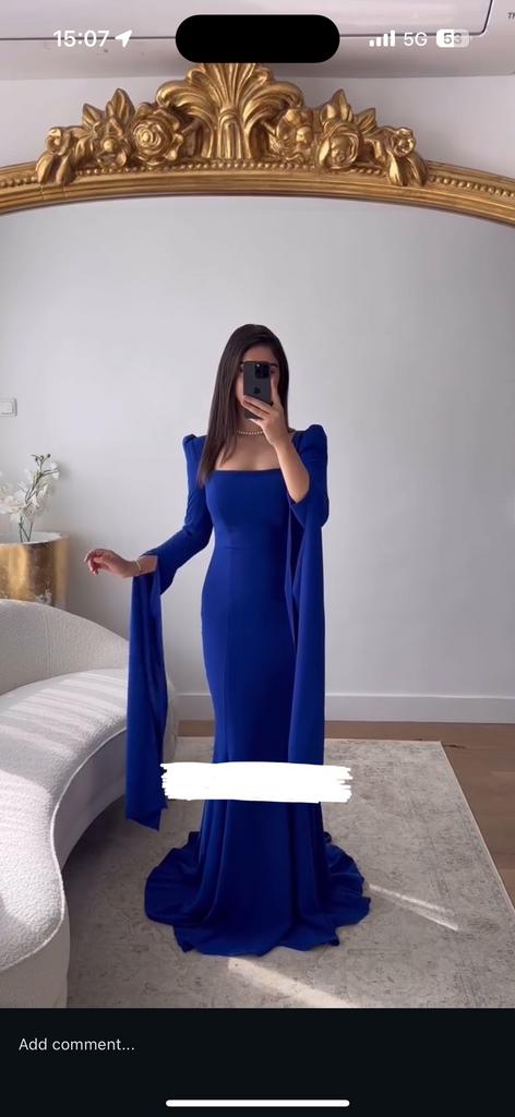 saxe blue dress, Ophalen of Verzenden, Zo goed als nieuw
