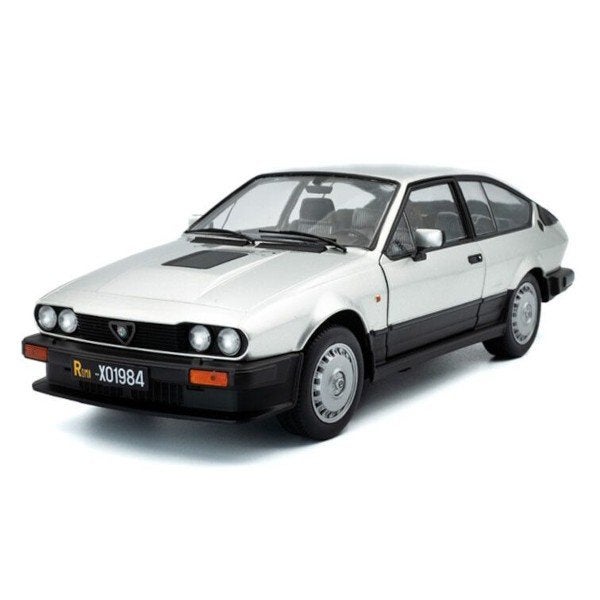 Alfa Romeo GTV6 1984 Grijs Modelauto 1/18 Solido, Auto, Solido, Nieuw, Ophalen of Verzenden