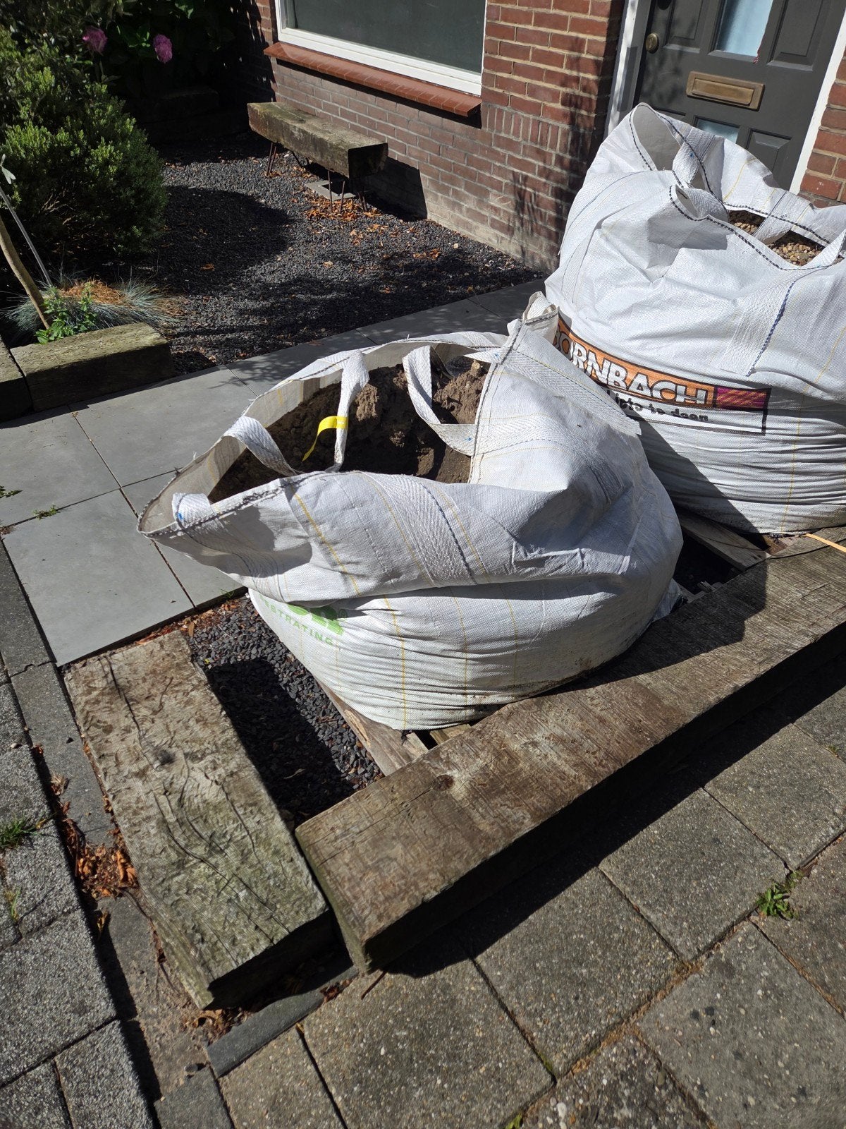 Halve bigbag tuinaarde, Tuin en Terras, Zand, Ophalen