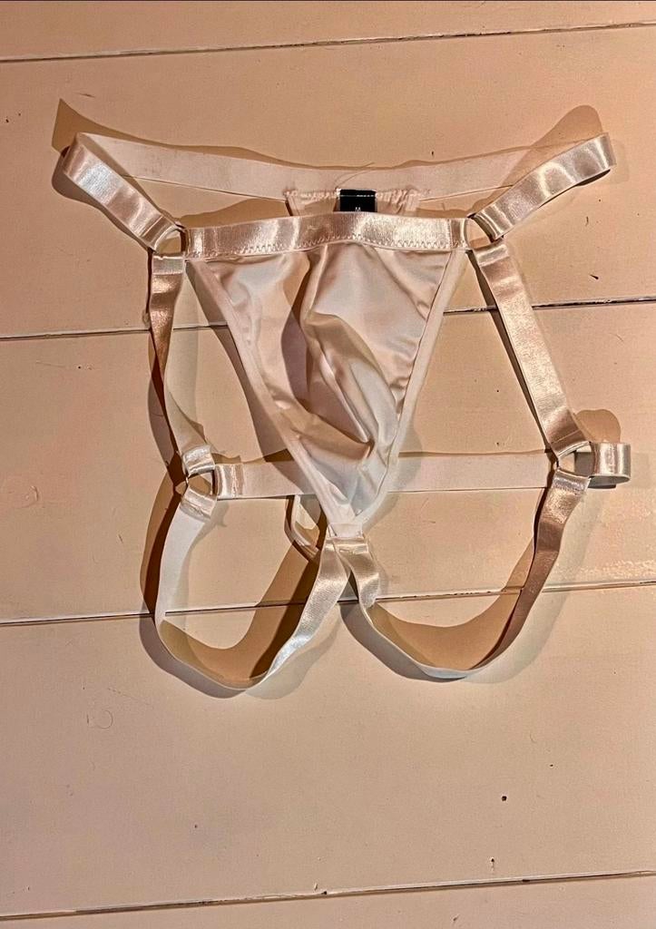Crèmekleurige Transparante Jockstrap Maat m Nieuw, Kleding | Heren, Verzenden, Beige, Overige typen