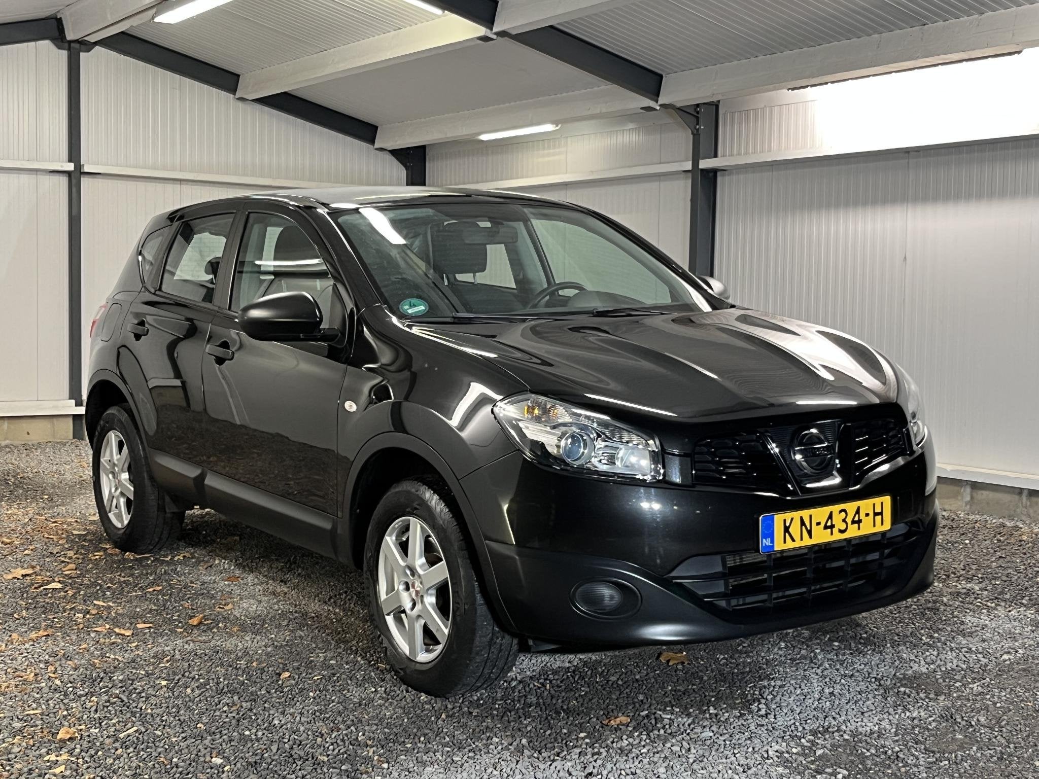 Nissan Qashqai 1.6 Visia 2013 Zwart*157.Dkm*ECC CRUISE 17''L, Auto's, Voorwielaandrijving, Stof, Gebruikt, 4 cilinders