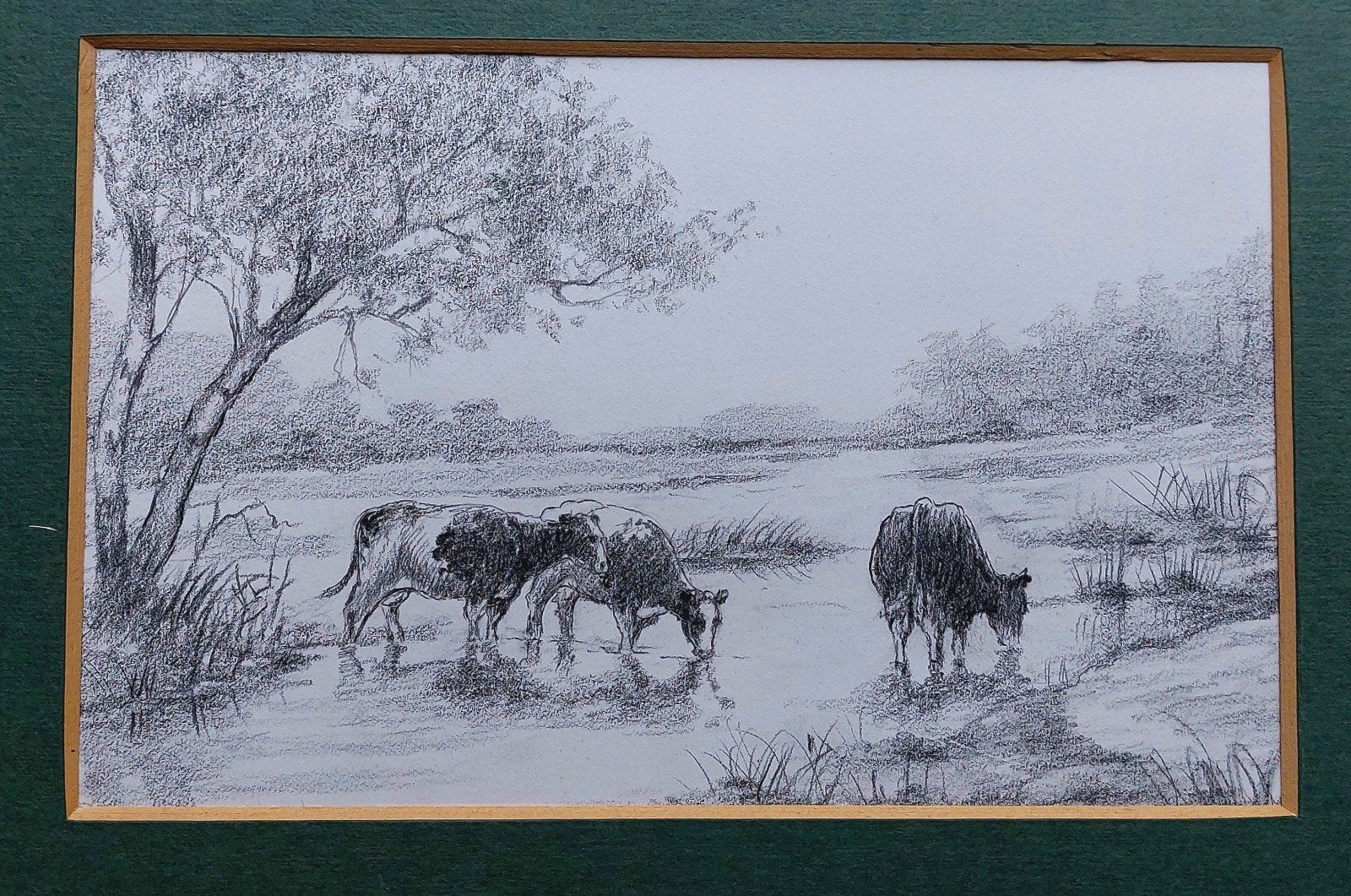 Originele tekening... Hub van Winkel... Budel/ Cranendonck., Ophalen of Verzenden