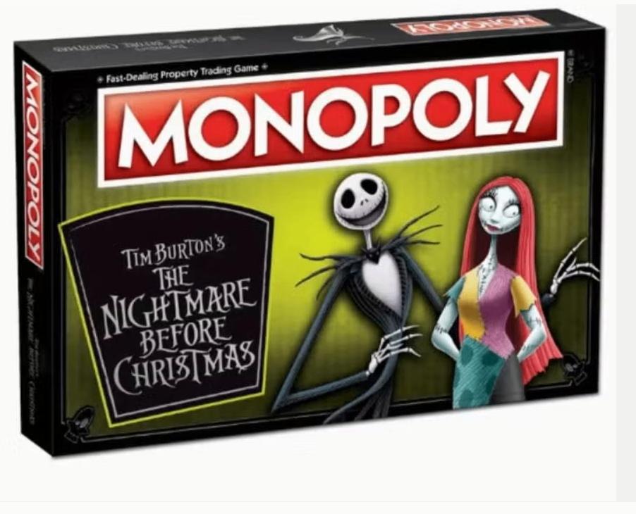 Monopoly Nightmare Before Christmas Edition (Engels), Hobby en Vrije tijd, Gezelschapsspellen | Bordspellen, Ophalen of Verzenden