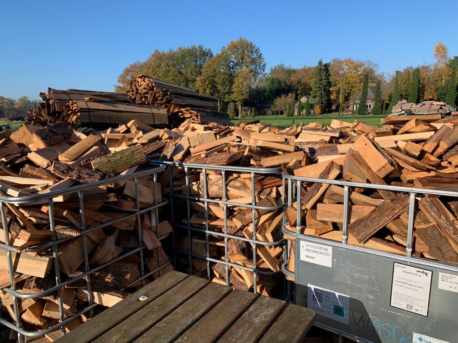 Haardhout douglas. Direct te stoken, 6 m³ of meer, Ophalen, Overige houtsoorten, Blokken