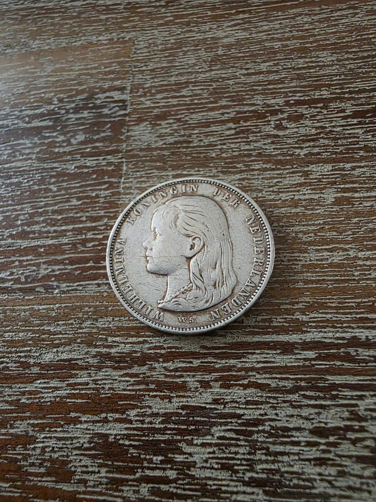 1 Gulden Wilhelmina Zilver 1892, Postzegels en Munten, 1 gulden, Zilver, Ophalen of Verzenden, Koningin Wilhelmina