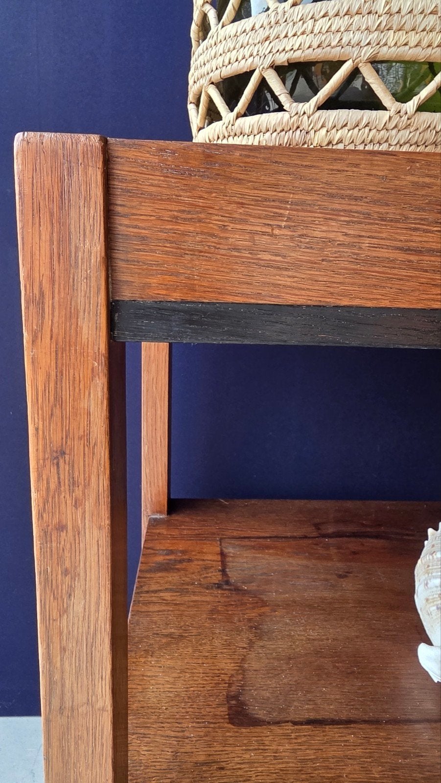Vintage Art Deco, Amsterdamse school stijl tafel, tafeltje, Ophalen, Gebruikt, Vintage, Nvt