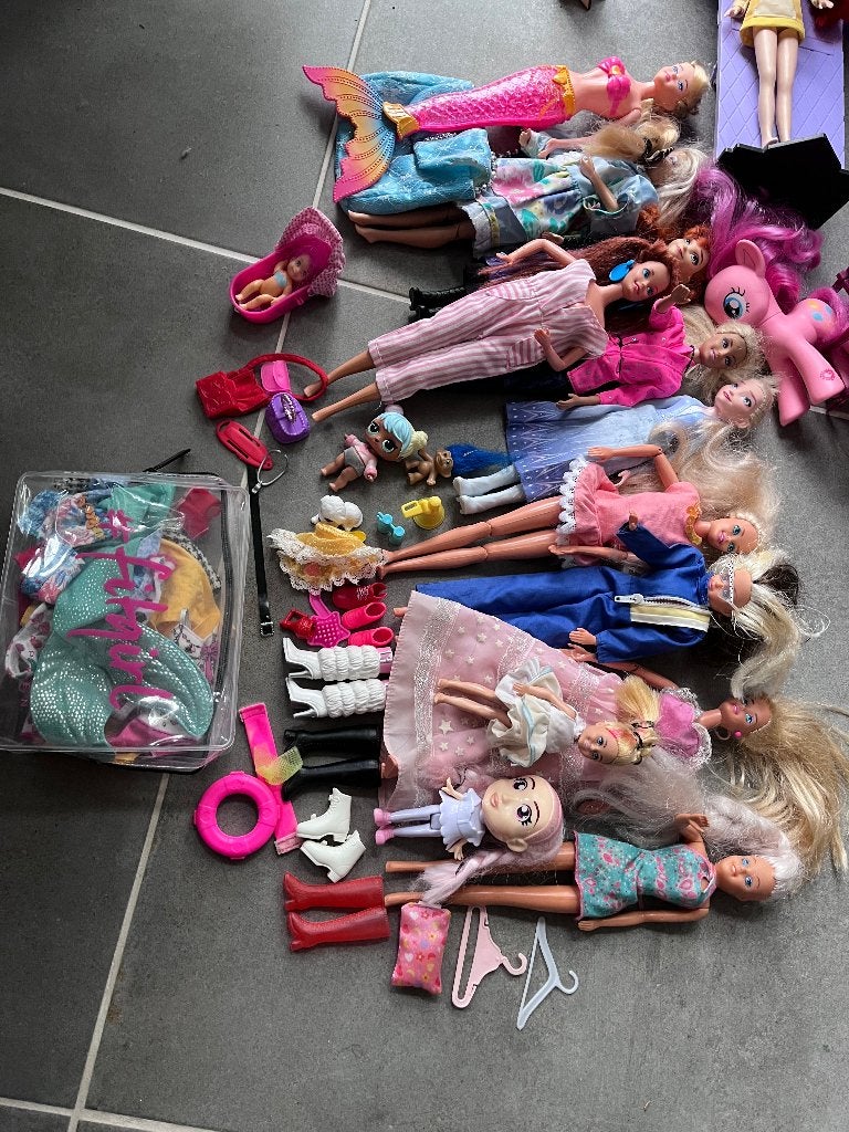 barbie poppen met kasteel, Ophalen of Verzenden, Zo goed als nieuw, Barbie