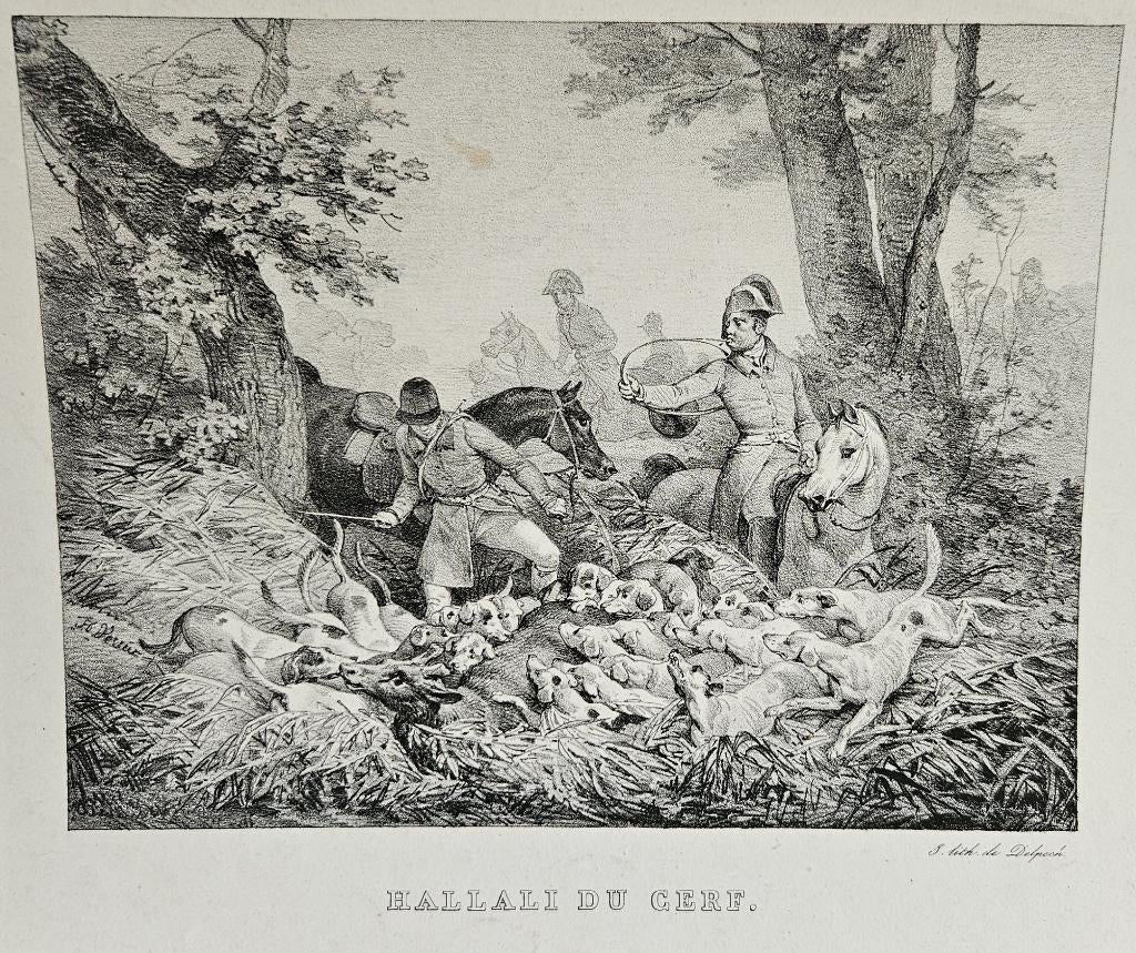 Hallali du Cerf van Delpech, Ophalen of Verzenden