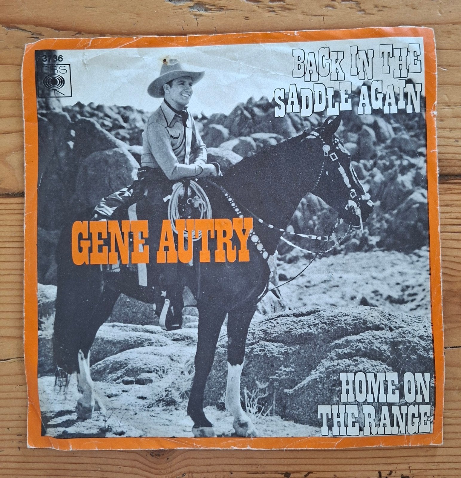 Single Gene Autry Back in the saddle again/Home on the range, Ophalen of Verzenden, Gebruikt, Overige formaten