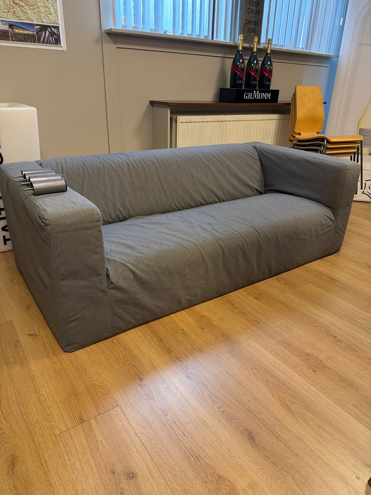 Ikea Klippan 2-zits bank - Grijs, Ophalen, Gebruikt, 150 tot 200 cm, Tweepersoons