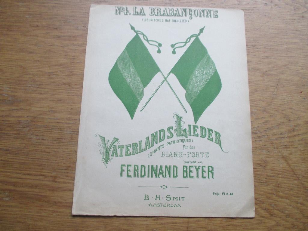 Belgisches nationallied - ferdinand beyer - piano, Gebruikt, Klassiek, Ophalen of Verzenden, Artiest of Componist