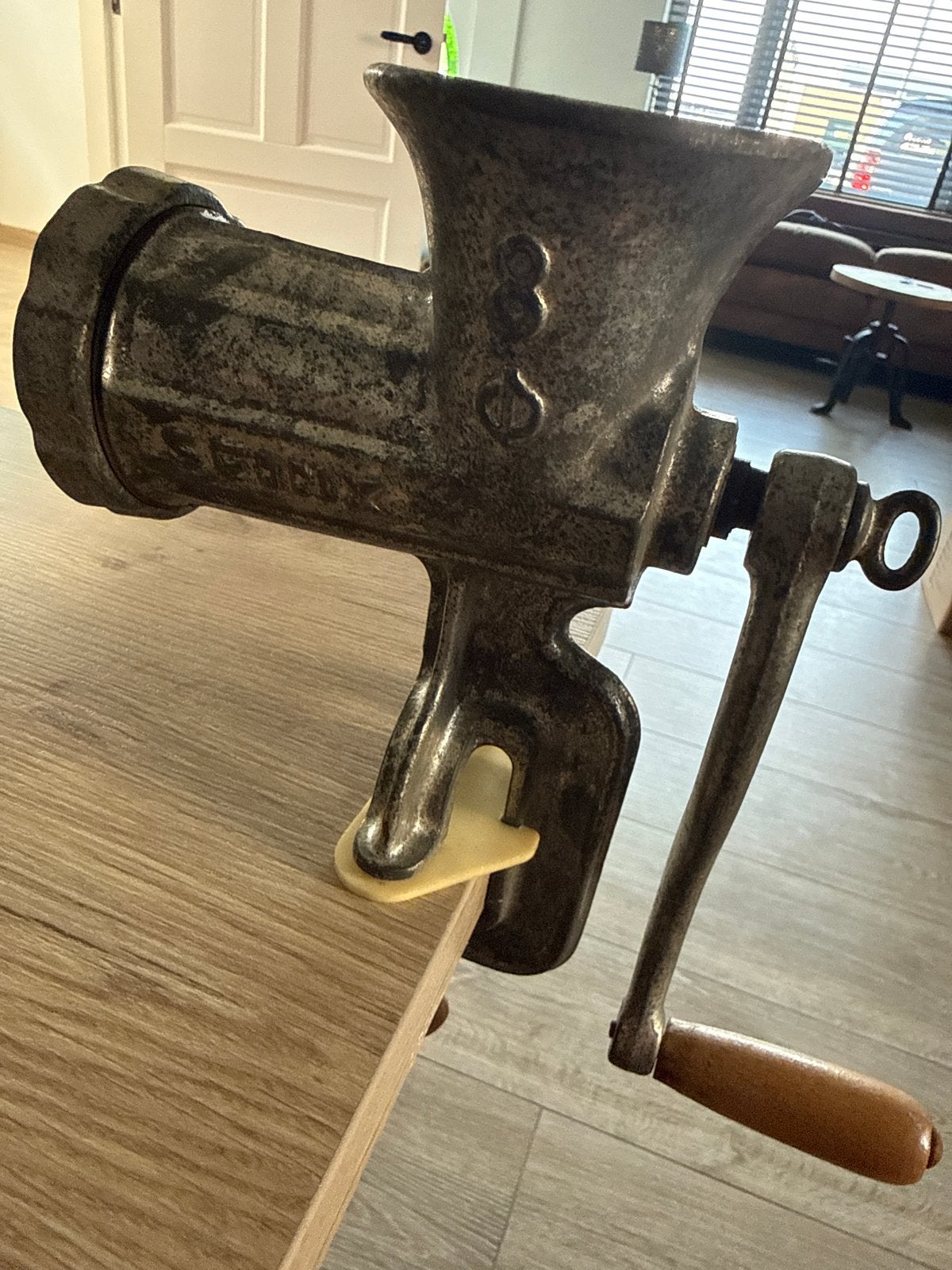 Antieke vleesmolen - Vintage keukenmachine, Ophalen