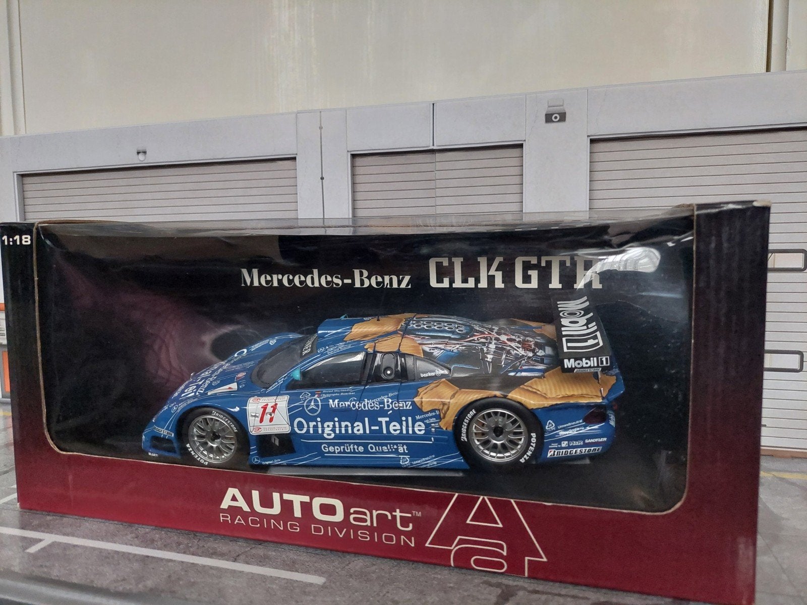 Autoart Mercedes Benz  Clk gtr 1:18, Hobby en Vrije tijd, Ophalen, Autoart
