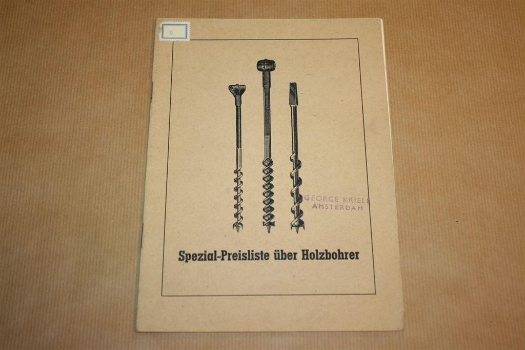 Oude catalogus voor houtboren - Circa 1935 !!, Boeken, Catalogussen en Folders, Ophalen of Verzenden, Gelezen