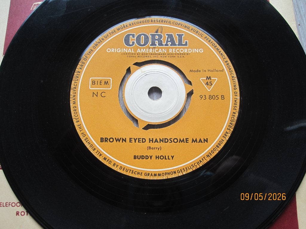 Buddy Holly   -   Changing all those changes, 7 inch, Ophalen of Verzenden, Zo goed als nieuw, Overige typen