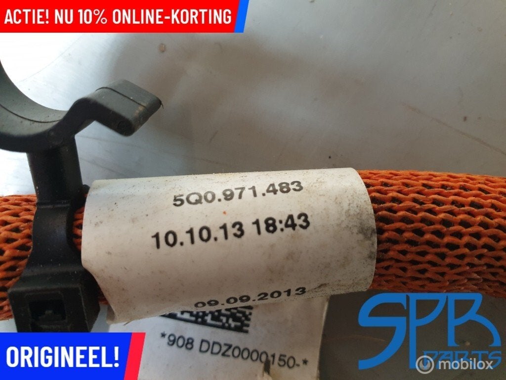 PASSAT GOLF 7 GTE A3 8V ETRON HOOGVOLTKABEL Lader 5Q0971483, Auto-onderdelen, Gebruikt, Volkswagen, Ophalen of Verzenden, Volkswagen