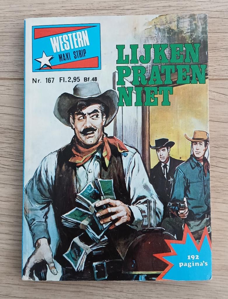 Western Maxi strip - Lijken praten niet, Eén stripboek, Ophalen of Verzenden, Gelezen