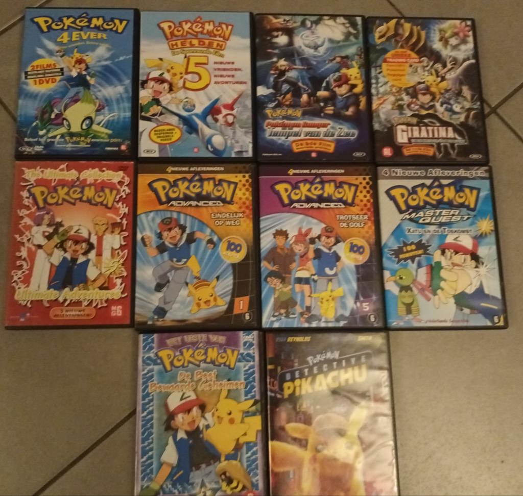 10 dvd pakket Pokemon, Cd's en Dvd's, Alle leeftijden, Ophalen of Verzenden, Zo goed als nieuw