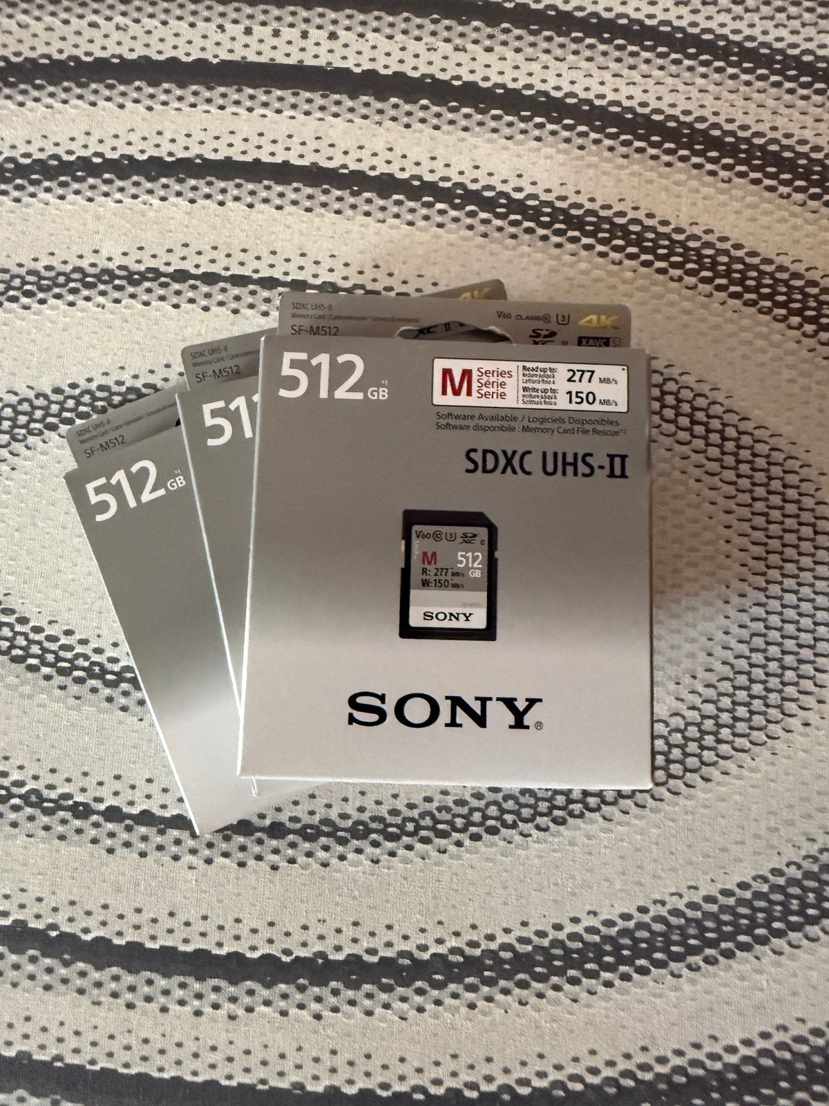 Sony SF-M512 SD geheugenkaarten 512GB V60 UHS-II, Ophalen, Geschikt voor Full HD video, SDXC, Nieuw