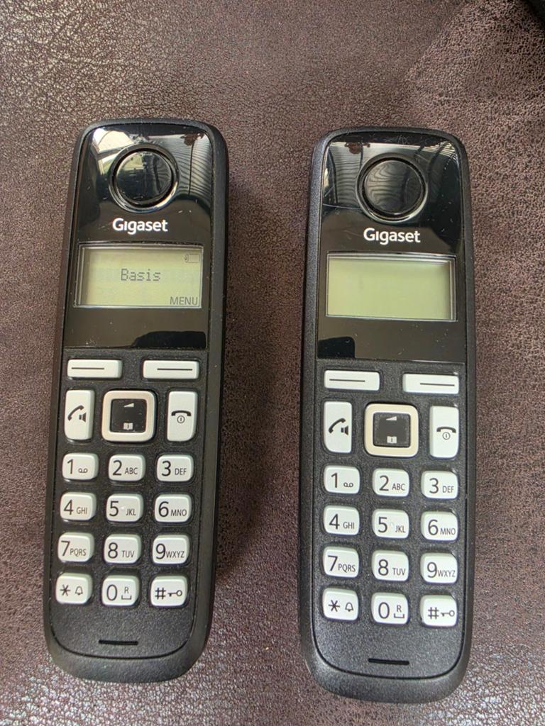 Gigaset A220 Duo Draadloze Telefoons met Oplaadstation, Ophalen of Verzenden, Gebruikt, 2 handsets