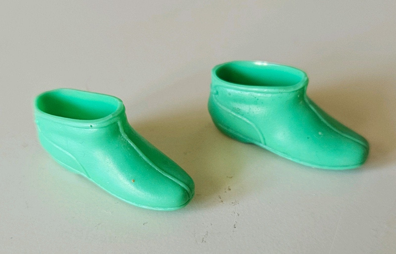 Vintage Barbie Skipper Francie enkellaarsjes groen 60's, Verzamelen, Ophalen of Verzenden, Kleertjes