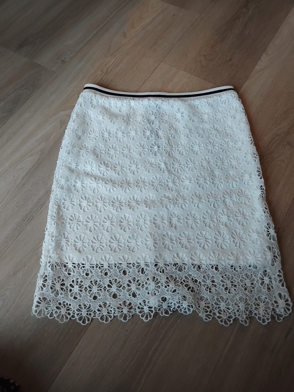 Esqualo wit kanten rok, Maat 38/40 (M), Wit, Esqualo, Ophalen of Verzenden