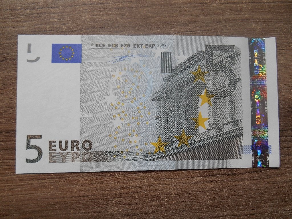 5 eurobiljet Nederland Duisenberg UNC P05352166882, Ophalen of Verzenden, Euro's, Los biljet