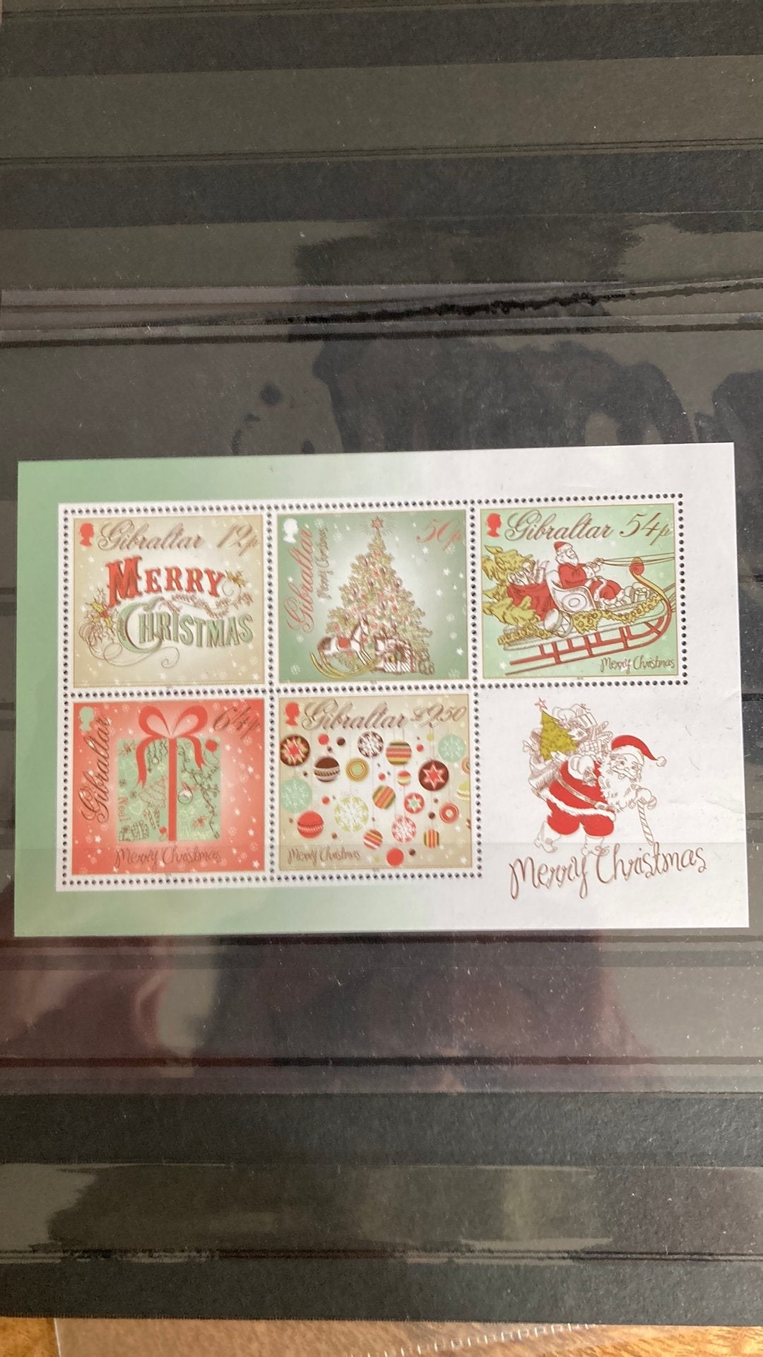 Gibraltar blok 114 kerst post fris/1577 A, Ophalen of Verzenden, Overige thema's