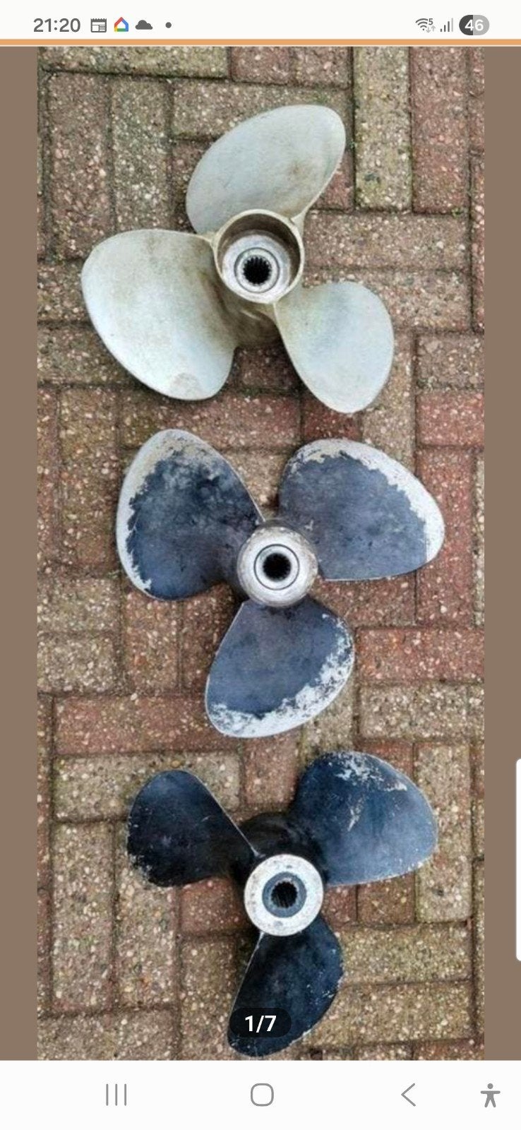 hekdrive schroeven,  propellers volvo penta, Watersport en Boten, Ophalen of Verzenden, Gebruikt, Motor en Techniek, Motorboot