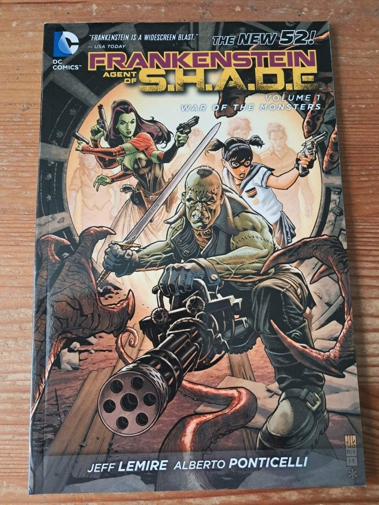 Frankenstein agent of s.h.a.d.e. 1 + 2 compleet tpbs, Boeken, Ophalen, Amerika, Jeff Lemire/Alberto Ponticelli, Complete serie of reeks